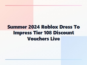 Active Promo Codes for Roblox Dress to Impress Tier 108